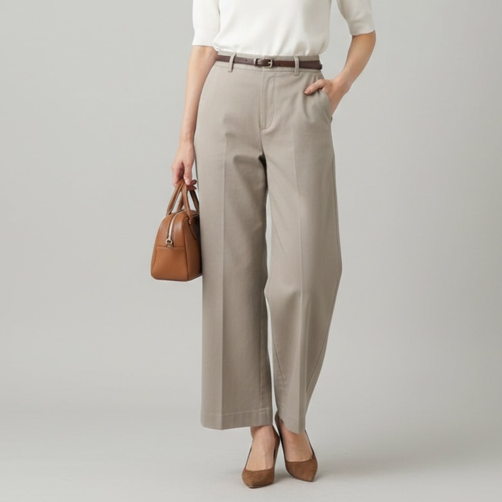 Amour Vert Wide Leg Utility‎ Chino Pant